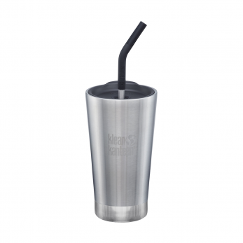 Термостакан Tumbler с трубочкой, Brushed Stainless, 473 мл