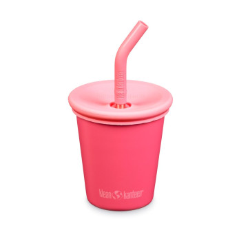 Детский стакан с трубочкой Kid Cup Straw Lid Rouge Red, 296 мл 