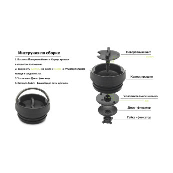 Термокружка Klean Kanteen TKWide Cafe Cap Sea Spray, 473 мл