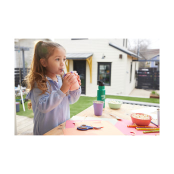 Детский стакан с трубочкой Klean Kanteen Kid Cup Straw Lid Super Sonic, 296 мл