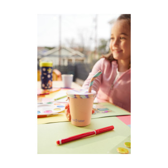Детский стакан с трубочкой Klean Kanteen Kid Cup Straw Lid Super Sonic, 296 мл